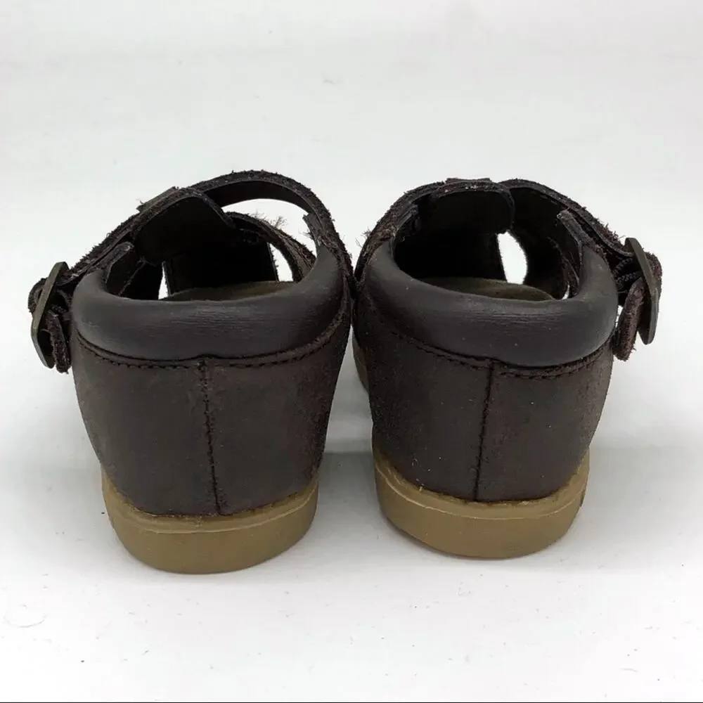 Vintage Vtg Oshkosh B’Gosh First Walkers Brown Starboard 6-9 months size 3 NEW